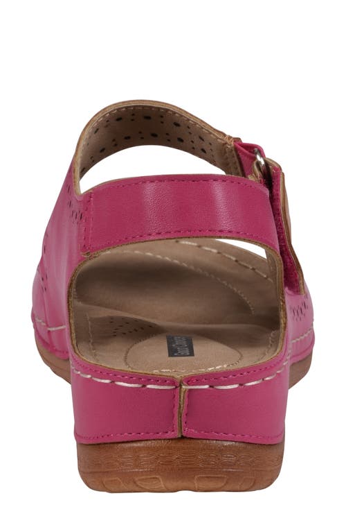 Good Choice New York Foster Ankle Strap Platform Sandal In Red