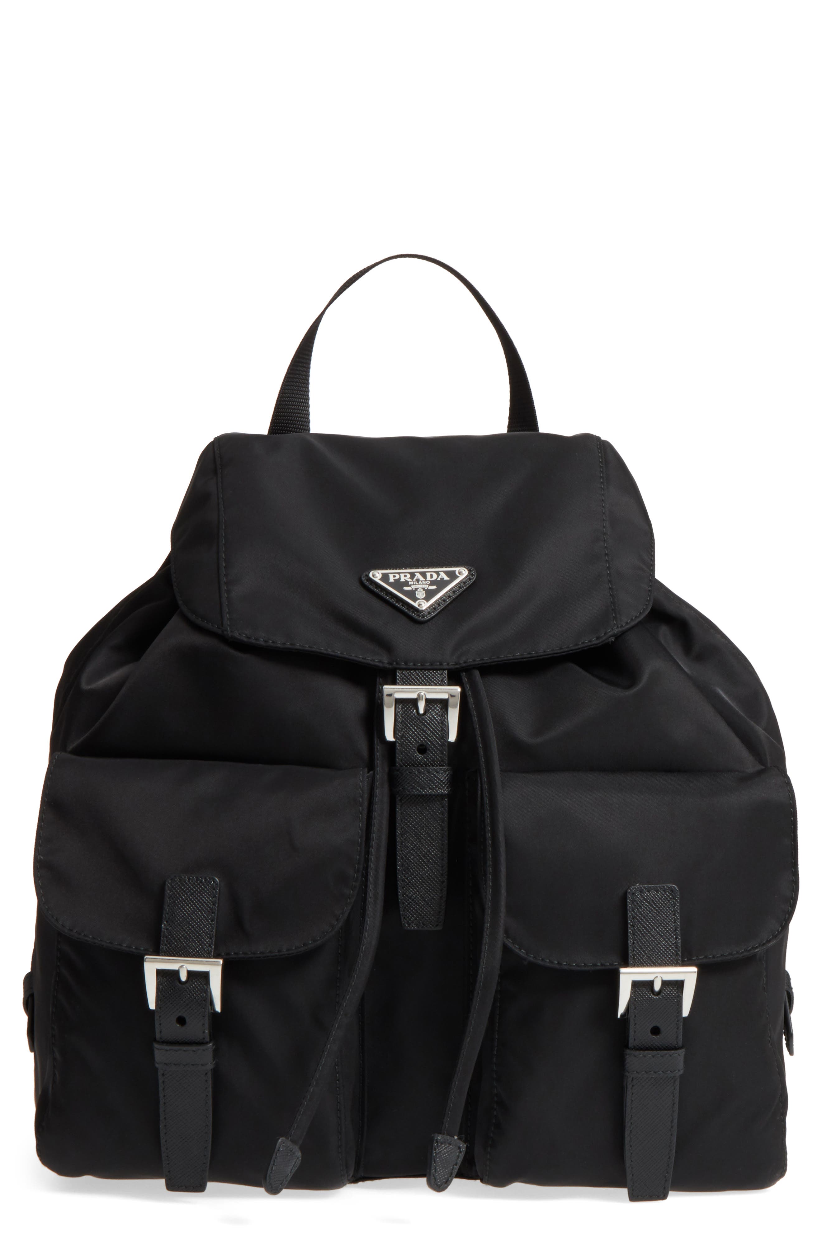 prada large nylon backpack