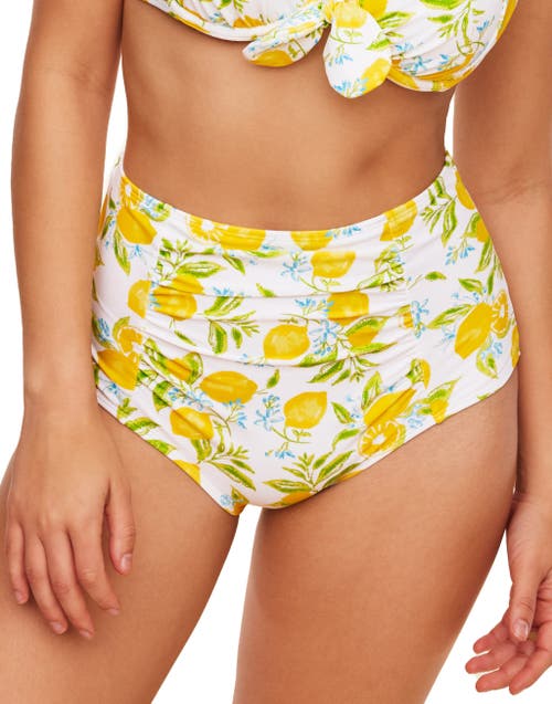 Adore Me Shelby Swimwear High-waist Bikini Bottom In Yellow