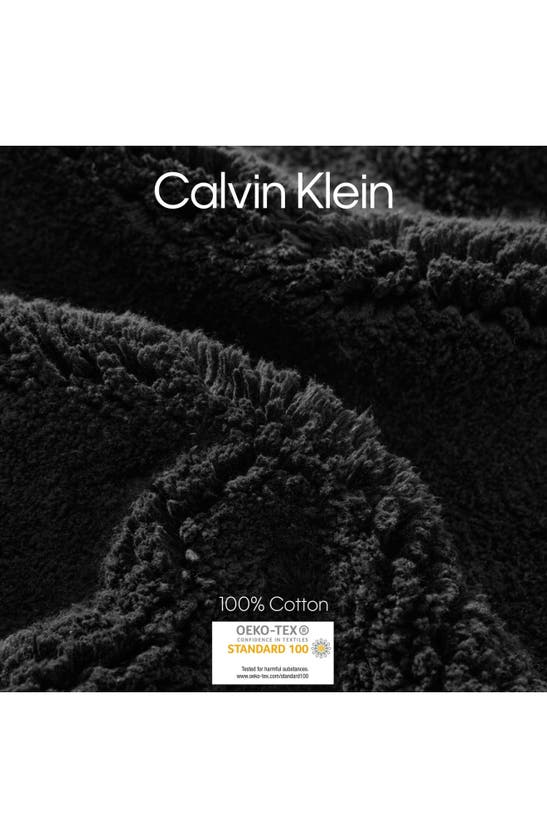 Calvin Klein Essence 2-piece Tufted Bath Mat Set In Black