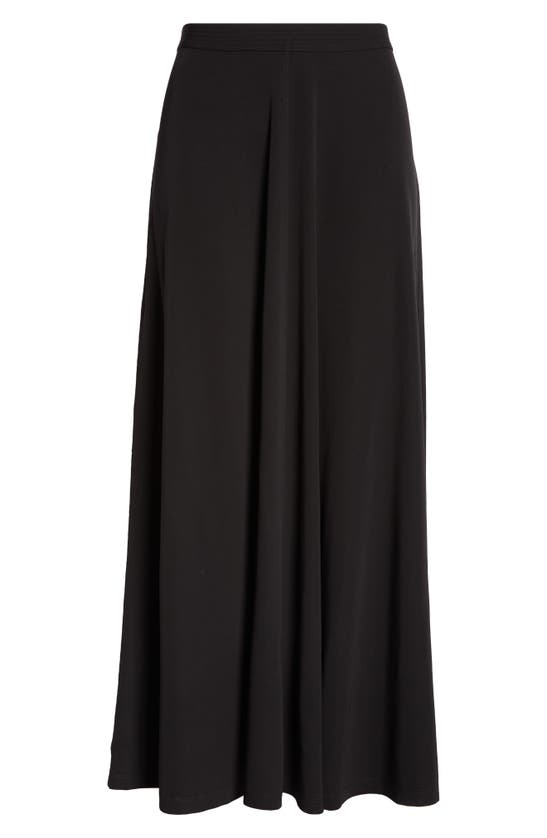 Shop Totême Toteme Fluid Jersey Maxi Skirt In Black