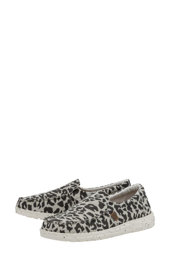 Hey Dude Misty Slip-on Sneaker In Cheetah Grey
