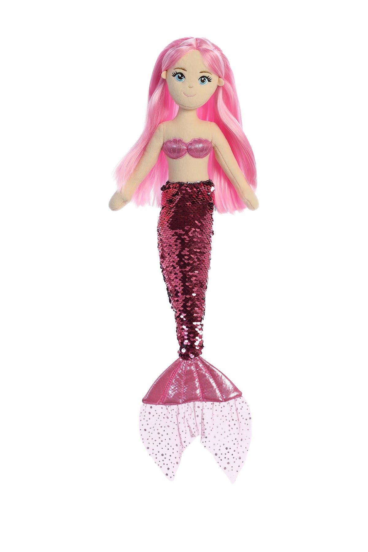 mermaid sequin stuffed animal