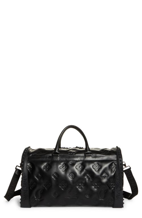 Christian Louboutin Sneakender Loubinthesky Padded Leather Duffle Bag in Black/black/black/bl