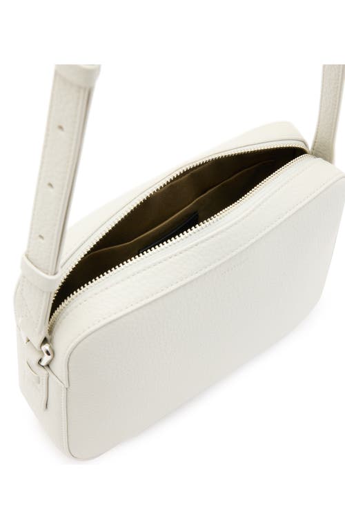Allsaints Captain Square Crossbody Bag In Pampas White