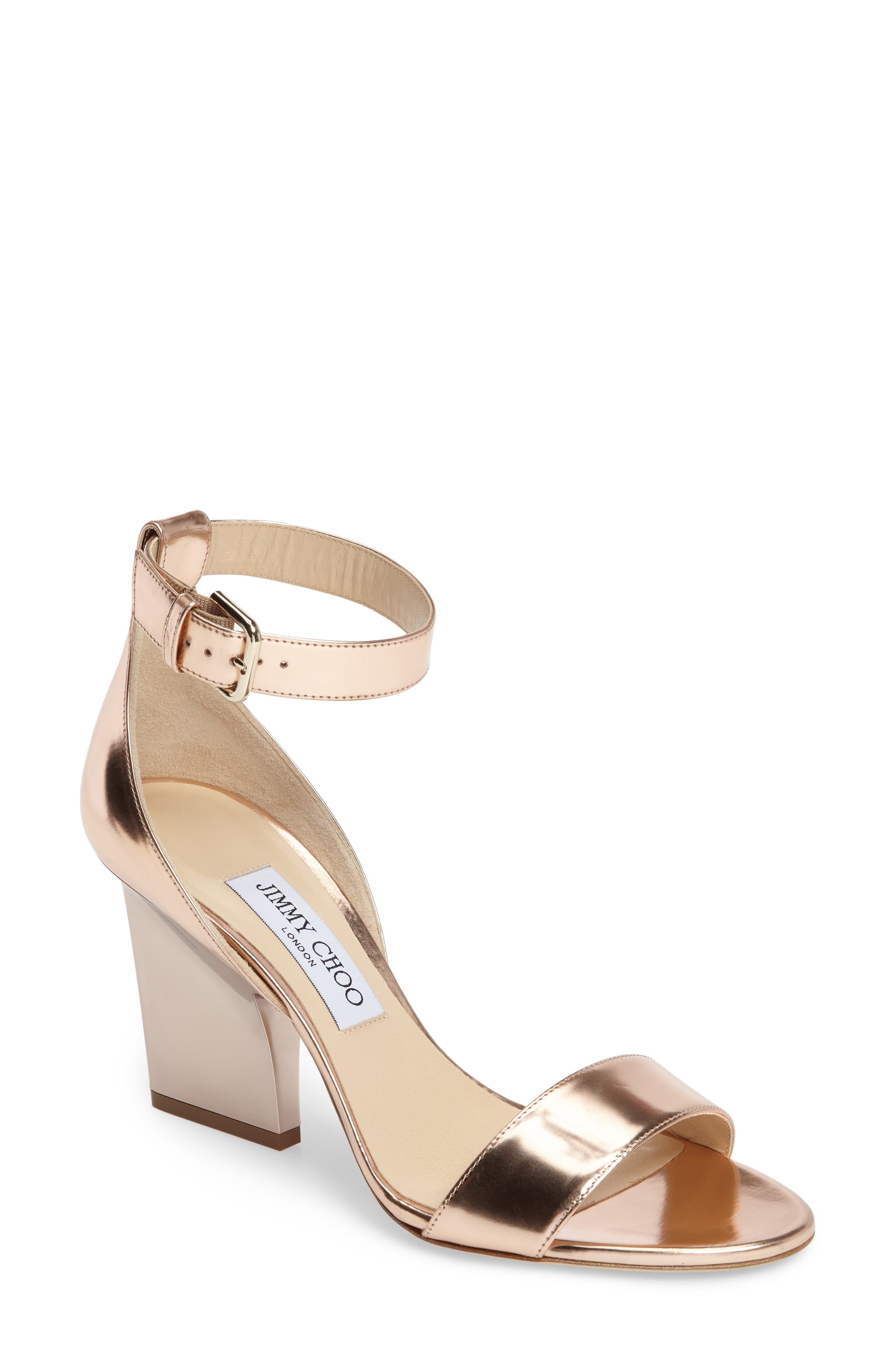 jimmy choo edina metallic sandals