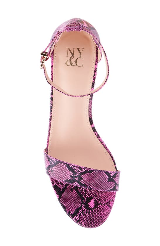 New York And Company Sharona Wedge Sandal In Pink