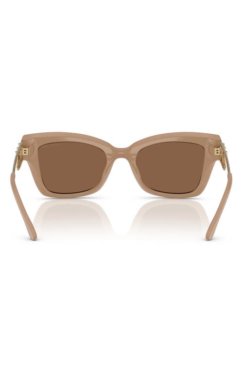 Shop Michael Kors 52mm Square Sunglasses In Caramel