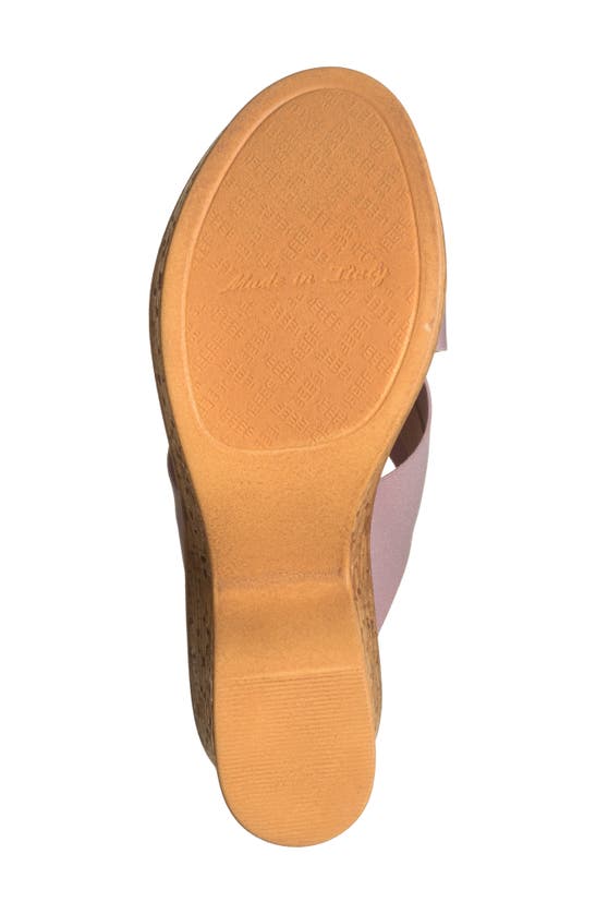 Shop Italian Shoemakers Crisscross Platform Slide Sandal In Pink