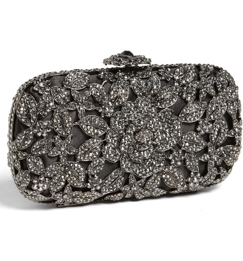 Natasha Couture Crystal Caged Floral Clutch | Nordstrom