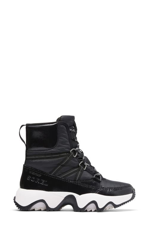 Shop Sorel Kinetic Impact Sport Waterproof Boot In Black/sea Salt