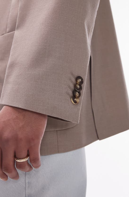 Shop Topman Oversize Boxy Suit Jacket In Stone