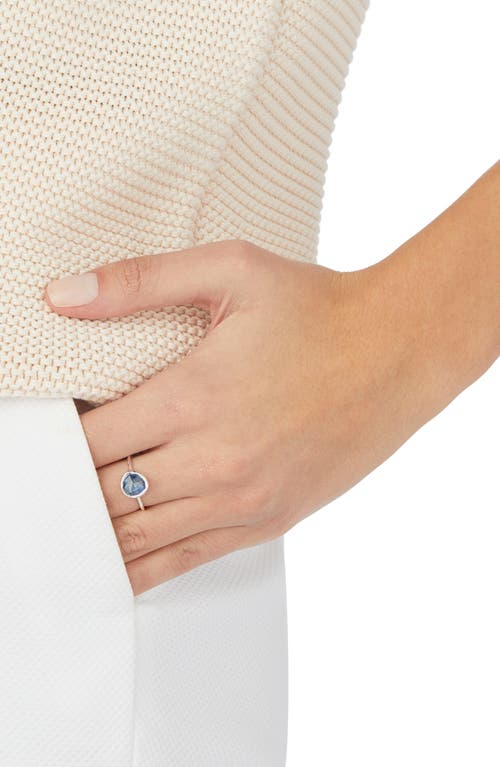 Shop Monica Vinader Siren Stacking Ring In Silver/kyanite