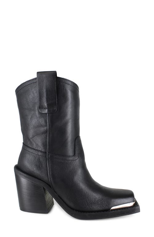 Zigi Joshi Western Boot In Black Leather