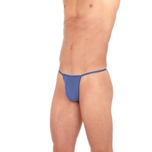 Shop Hom Plume G-string In Mid Blue