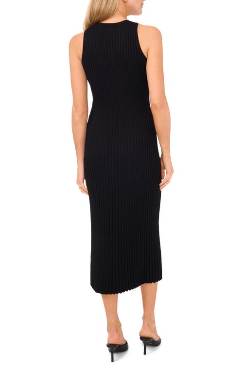 Shop Halogenr Halogen(r) Sleeveless Midi Sweater Dress In Rich Black