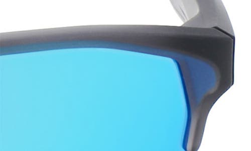 Shop Nike Maverick Free 60mm Sunglasses In Matte Obsidian/tint Blue