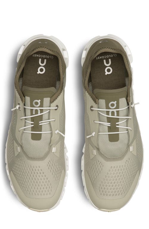 On Cloud 5 Coast Sneaker In Chalk/olive