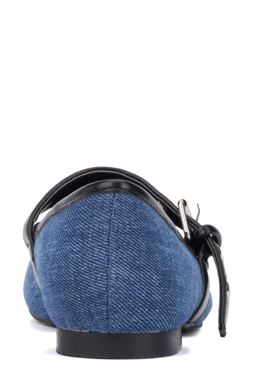 Shop Olivia Miller Element Mary Jane Flat In Denim