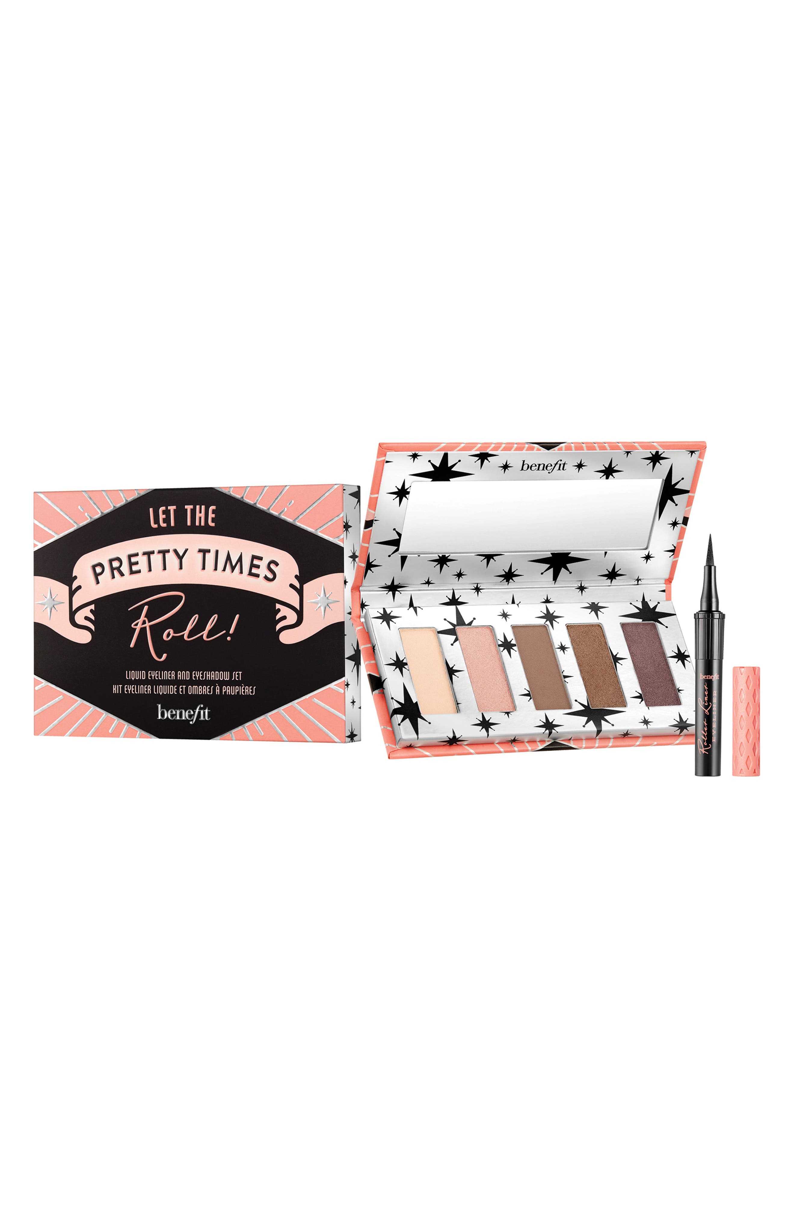 UPC 602004103321 product image for Benefit Let The Pretty Times Roll Liquid Eyeliner & Eyeshadow Palette Set - No C | upcitemdb.com
