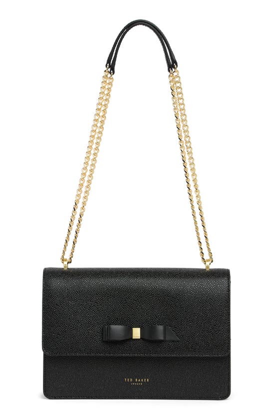 Ted Baker Joana Bow Detail Crossbody Bag In Black