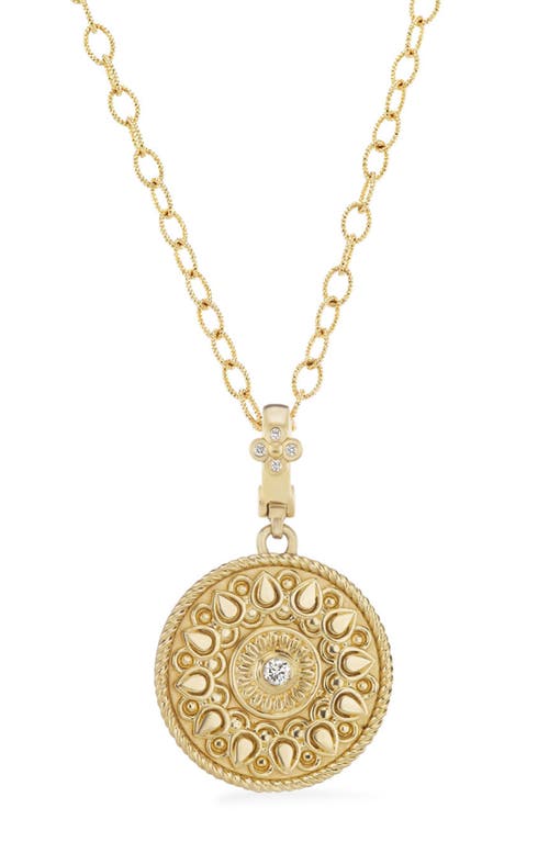 Orly Marcel Diamond Mandala Pendant Necklace in Gold at Nordstrom