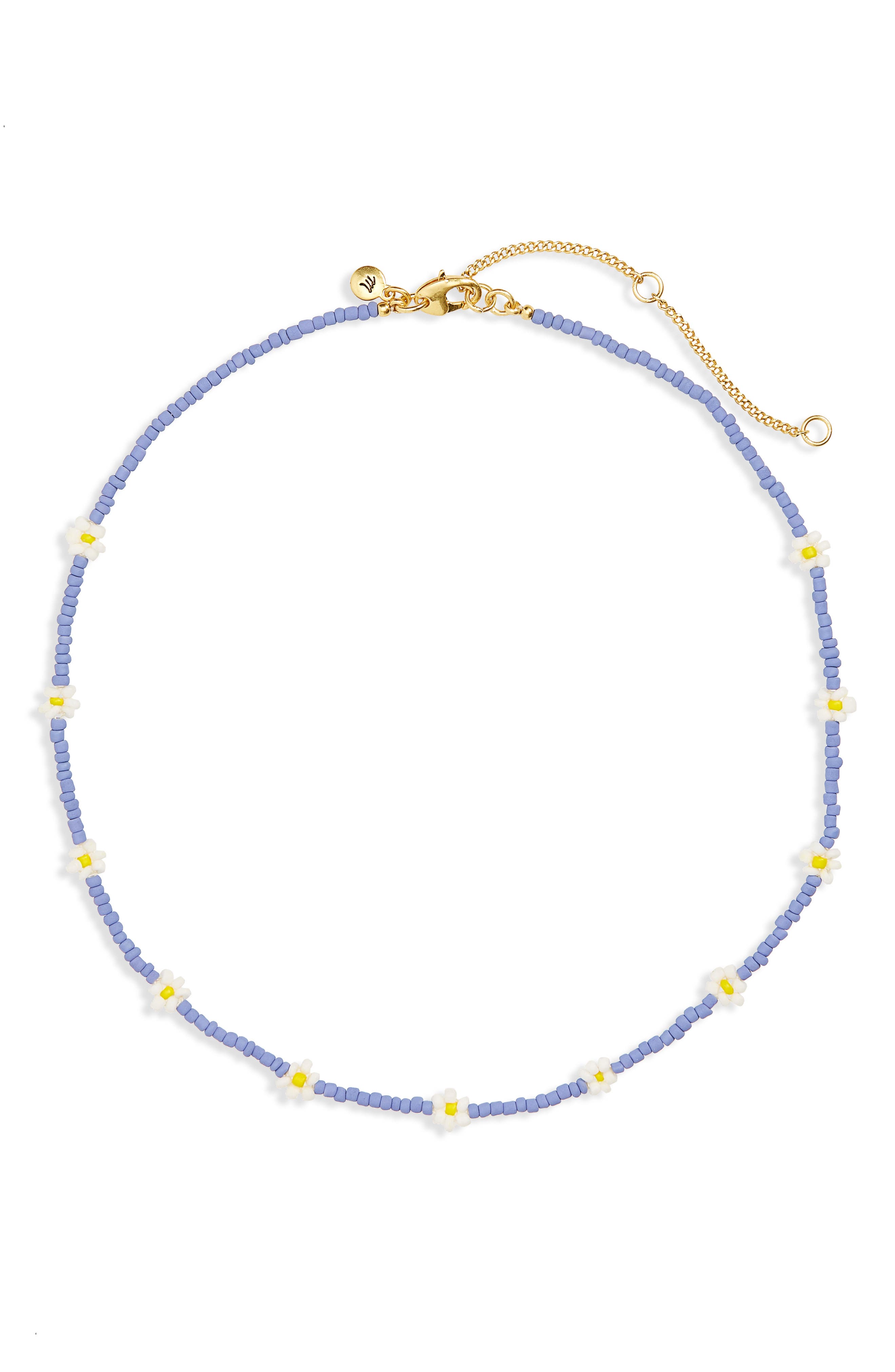 Madewell Seed Bead Daisy Choker 