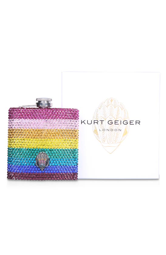 Shop Kurt Geiger Crystal Flask In Multi