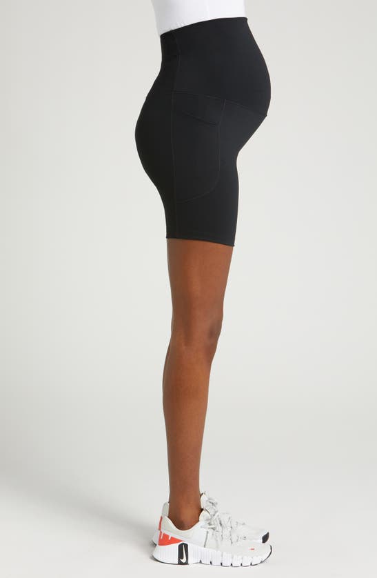 Shop Nike Dri-fit One High Waist 8-inch Maternity Biker Shorts In Black
