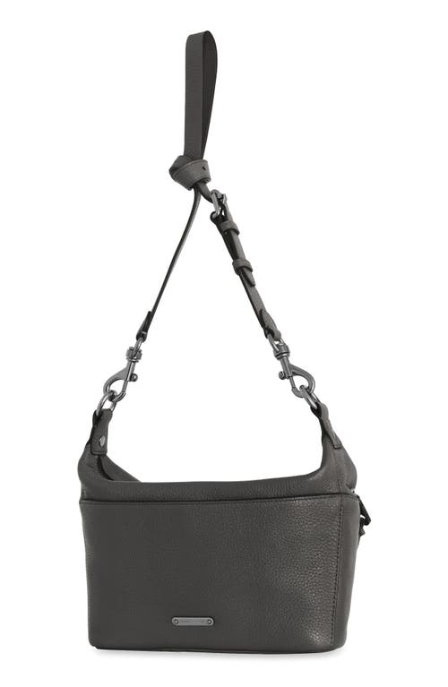 Rebecca Minkoff Small Julian Leather Crossbody In Elephant