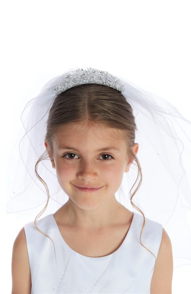 Lauren Marie First Communion Embellished Comb Veil Girls Nordstrom