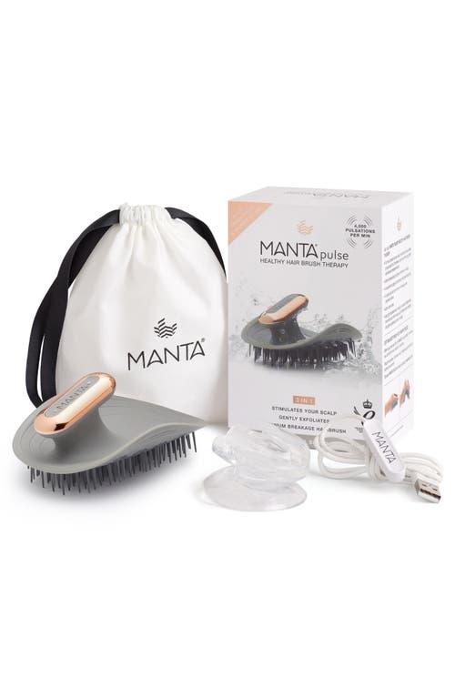 Shop Manta Pulse Hair Brush In Grey