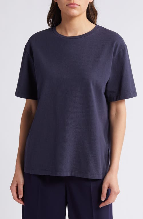 Shop Rue Sophie Nola Relaxed Fit Cotton T-shirt In Midnight