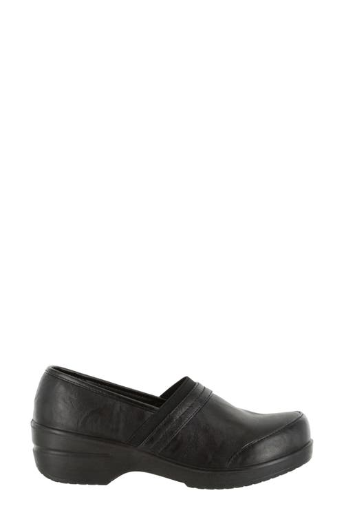 Easy Street Origin Embossed Comfort Slip-on Clog In Black Lamy/black