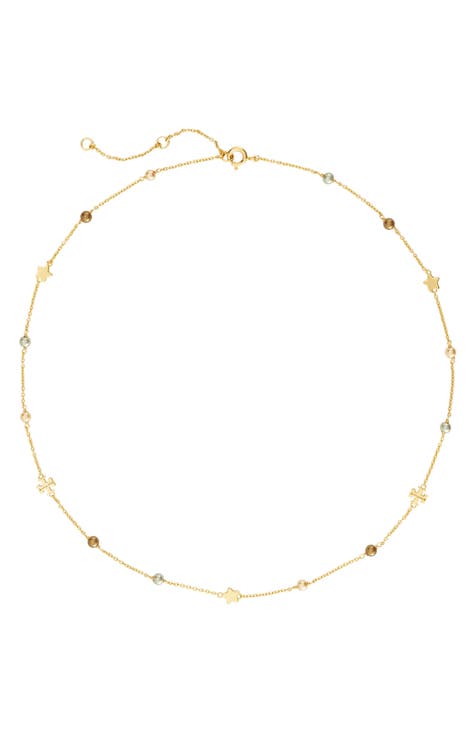 Delicate Kira Imitation Pearl Station Necklace