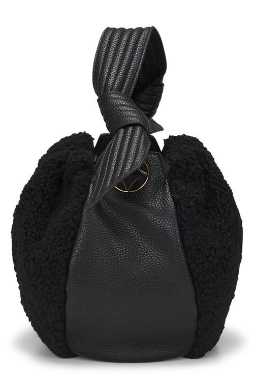 Shop Oryany Selenda Faux Shearling Bucket Bag In Black