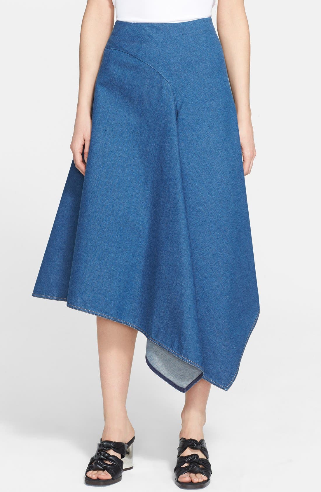 Stella McCartney Asymmetrical Denim Skirt Nordstrom