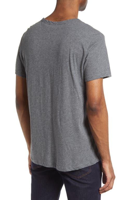 Shop 7 For All Mankind Feather Weight Crewneck T-shirt In Heather Grey