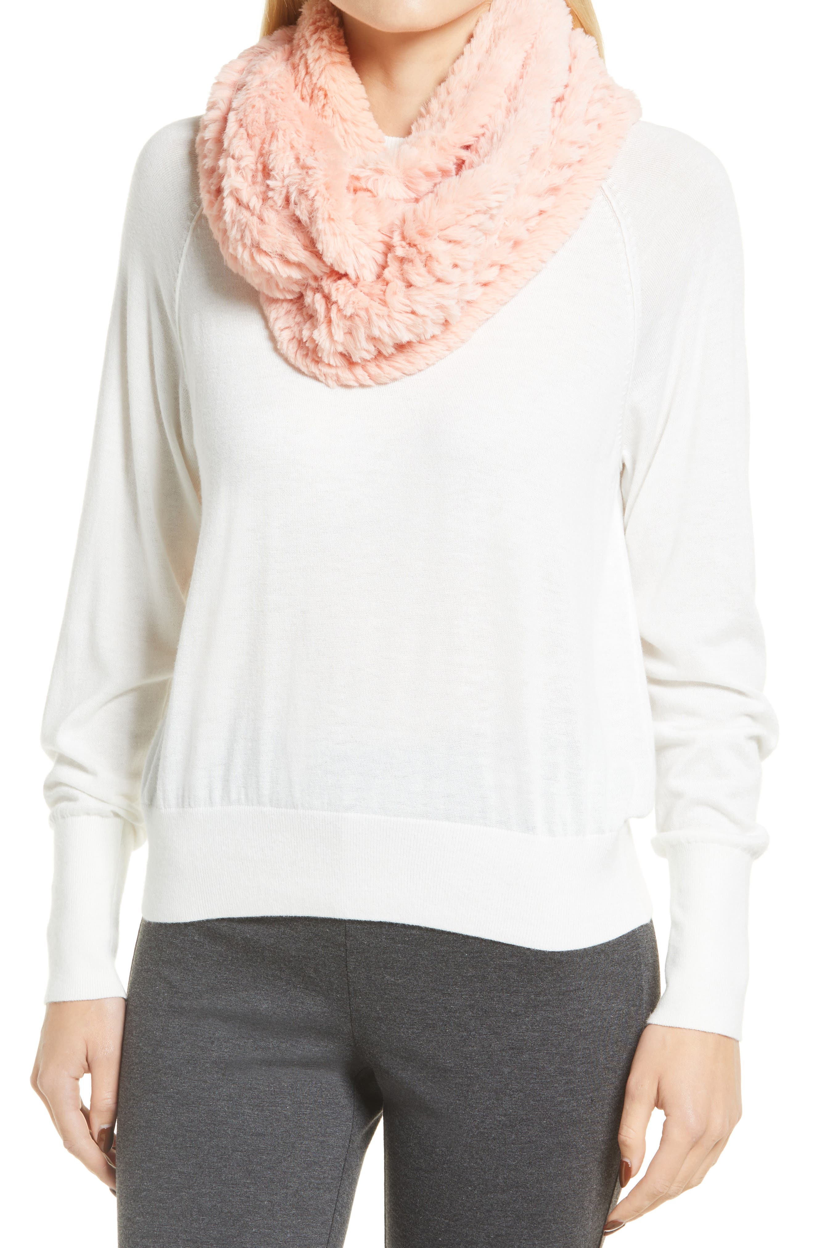 La Fiorentina Faux Fur Infinity Scarf 