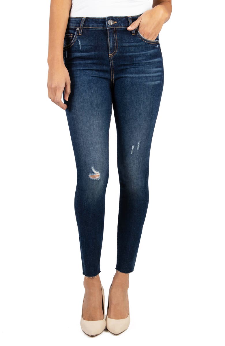 KUT from the Kloth Connie High Waist Ankle Skinny Jeans (Pose) | Nordstrom