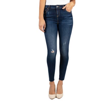 Kut From The Kloth Connie High Waist Ankle Skinny Jeans, Blue