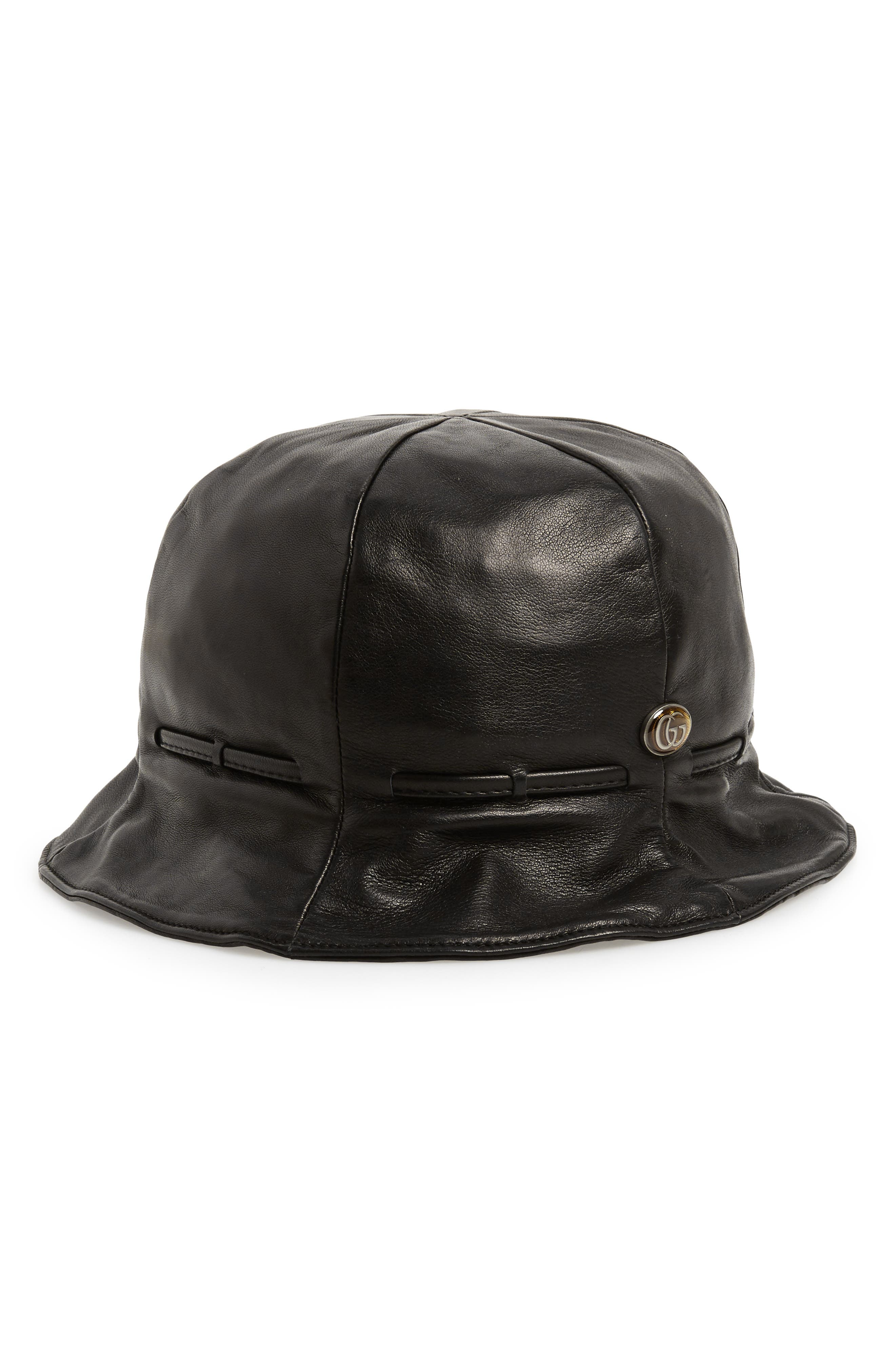 Gucci Leather Bucket Hat | Nordstrom