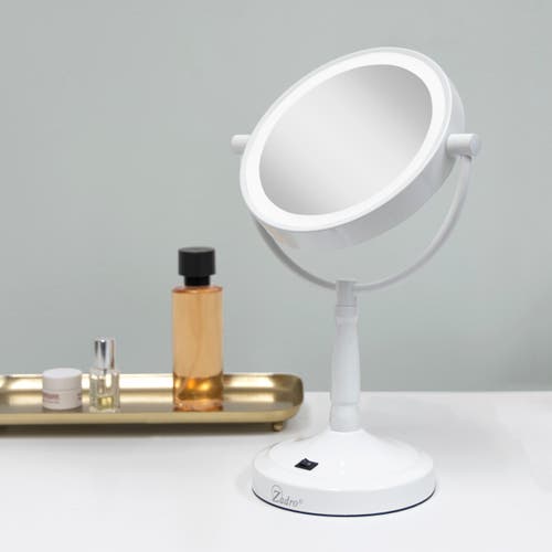 Shop Zadro Lighted Makeup Mirror With 10x/1x Magnifications & Cordless In White