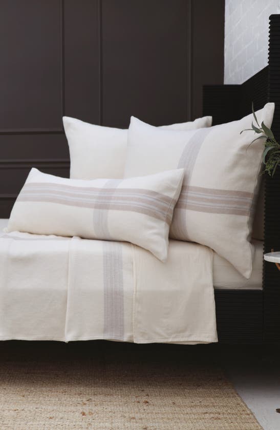 Pom Pom At Home Geneva Bed Blanket In Ivory/ Taupe