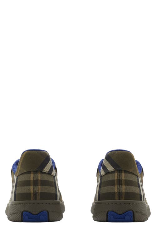 Shop Burberry Terrace Check Sneaker In Heath