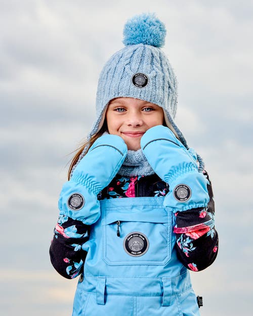 Deux Par Deux Little Kids Unisex Solid Mittens Air Blue In Air Blue