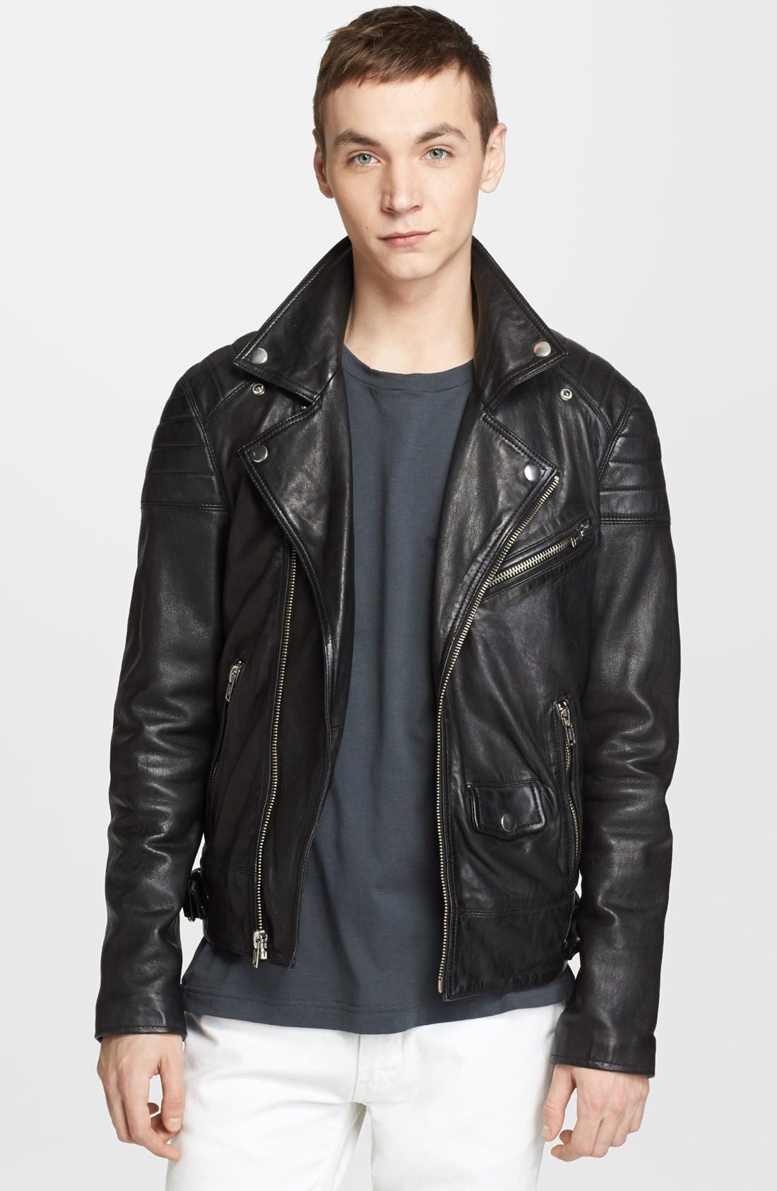 levis leather jacket sherpa