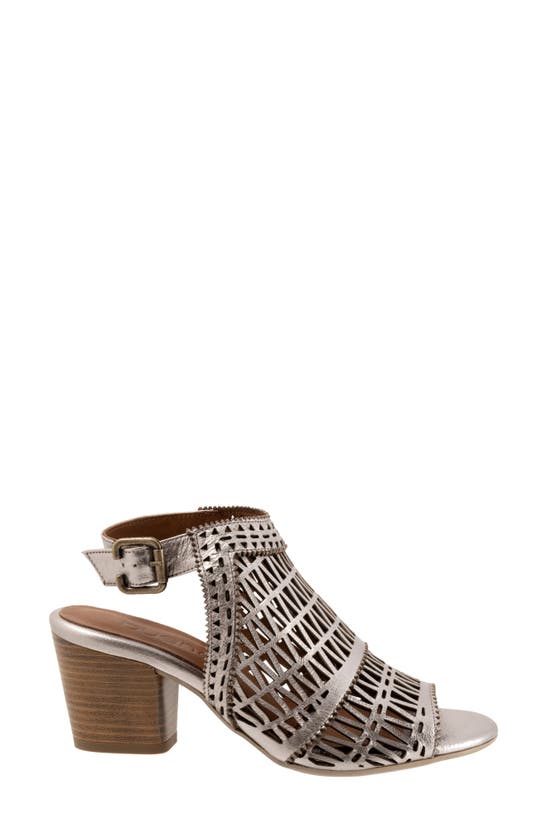 Shop Bueno Candice Sandal In Dark Silver Metallic