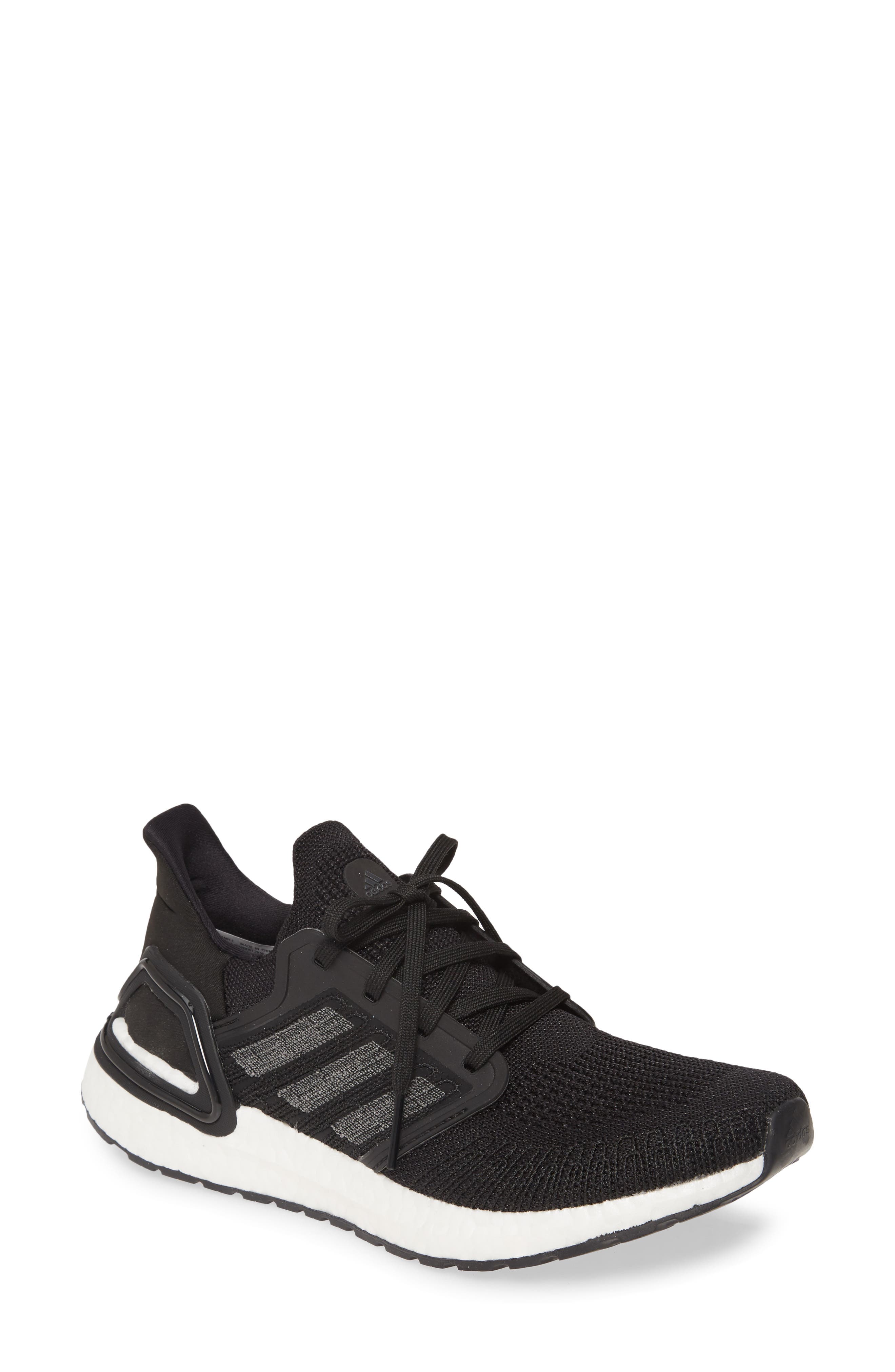 all black adidas running shoes womens