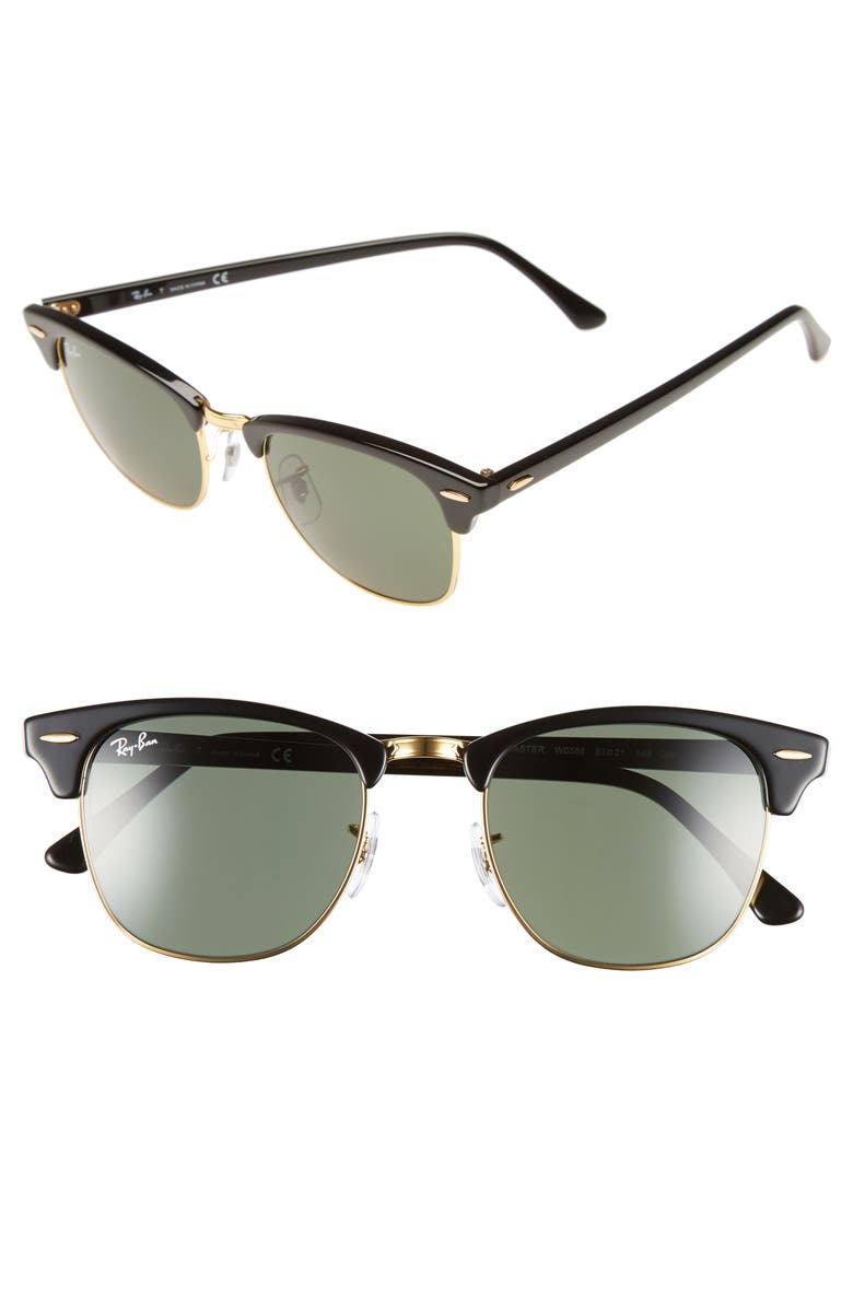 Ray-Ban Classic Clubmaster 51mm Sunglasses | Nordstrom